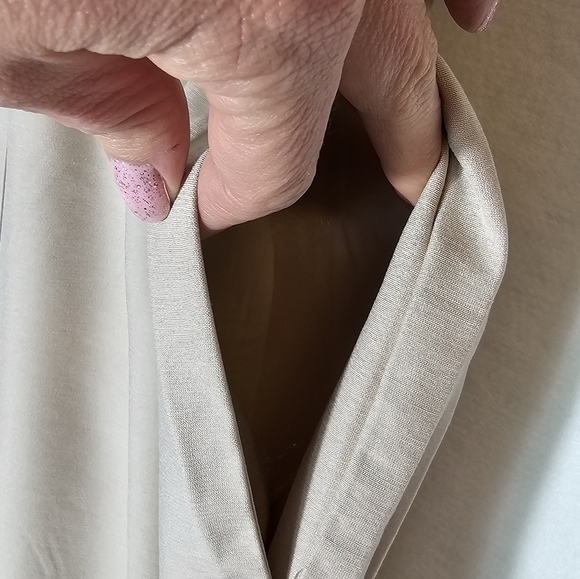 Zara Khaki Satin Cropped Trousers Women's Size Small NWT - Picture 7 of 12